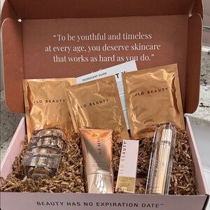 JLo Beauty Skincare Set with Gold Accents